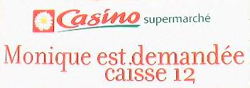 Monique est demande caisse 12